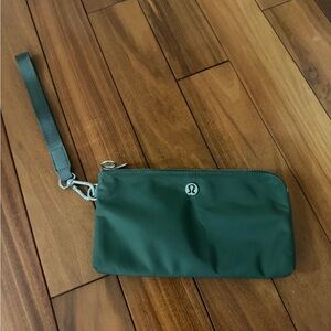 lululemon Forest Green Wristlet